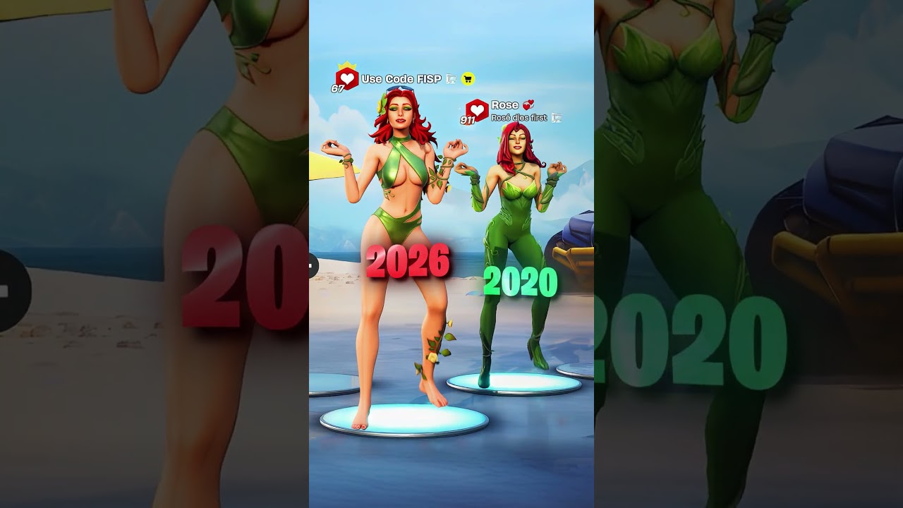 Old Vs New Fortnite Skins 💃