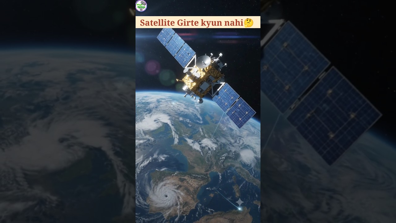 🚀 Satellite Earth Ke Upar Latke Kaise Rehte Hain? #shorts