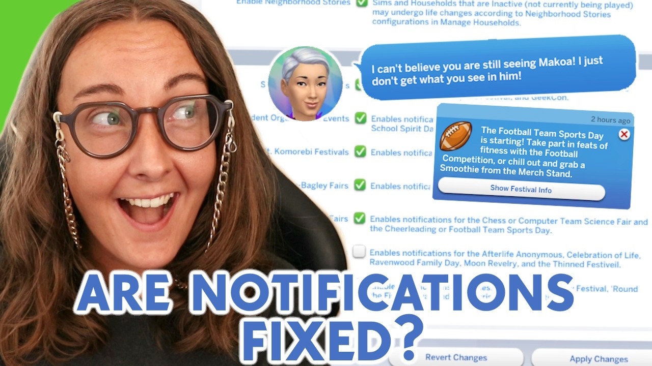 Did this New Sims 4 Update Fix Notifications?
