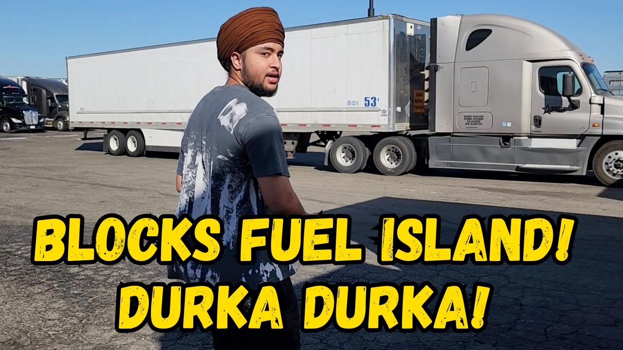 Worthless Truck Drivers Blocking Fuel Islands | Bonehead Truckers