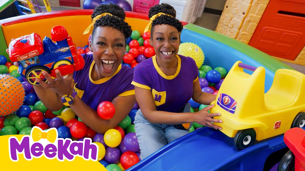 Meekah’s Train Track Search | Playground & Vehicles | Educational Videos for Kids