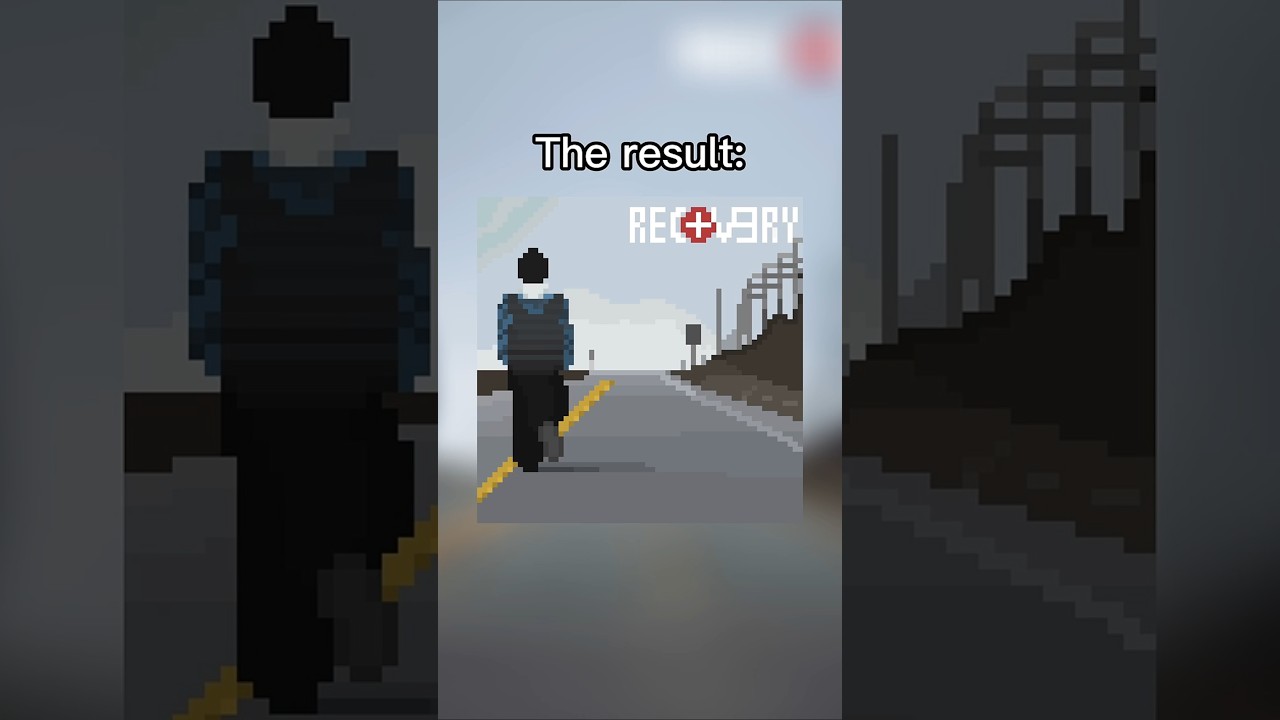Drawing album covers in pixel art – part 4. Today's victim: Recovery. #pixelart #albumart #album #em
