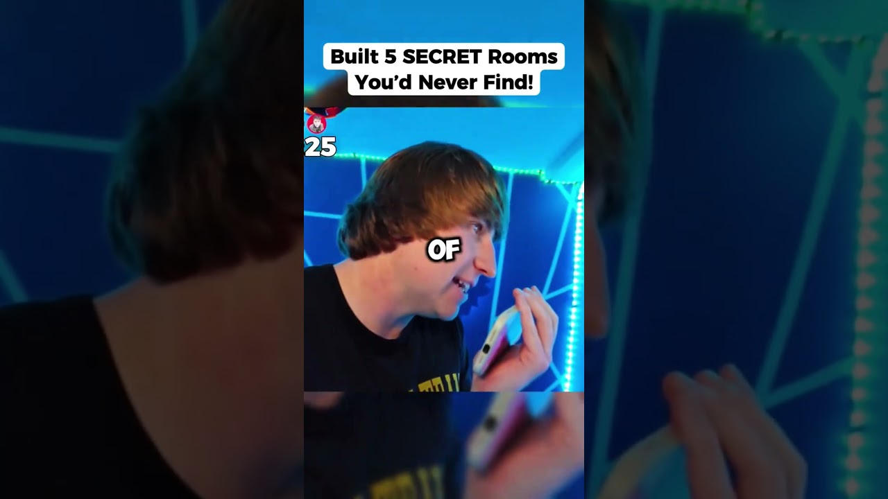 Built 5 Secret Rooms You'd Never Find #shorts #pranks #funnymoments #top5 #comedy #prank #fyp