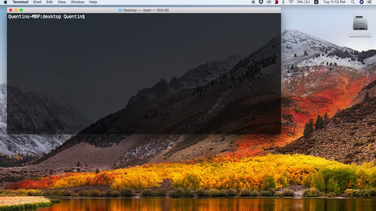How to use the command line on Mac