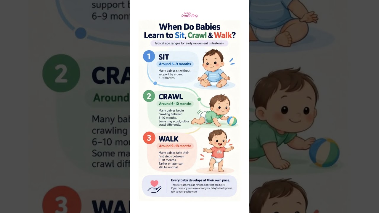 When Do Babies Learn to Sit, Crawl and Walk? | Baby Milestones