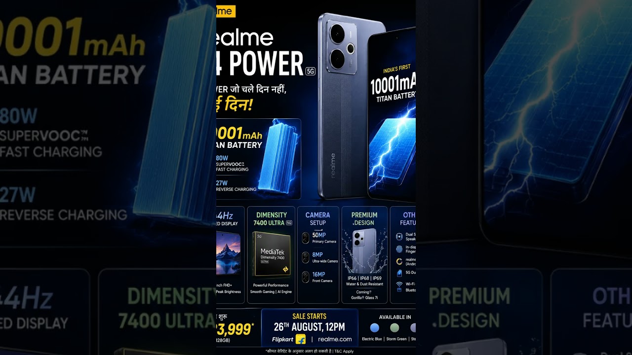realme p4 power review || link in discussion || #newphone #smartphone #tech #realmetechlife