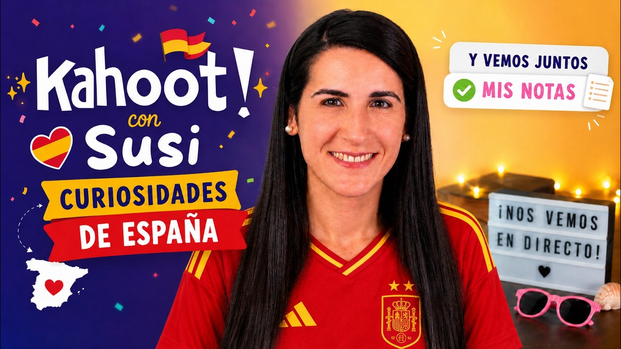 KAHOOT CURIOSIDADES DE ESPAÑA con Susi Profe 🔴 en Directo Horizontal