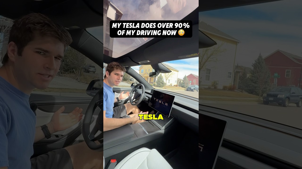 My Tesla Does 90% of my Driving 😅🫣