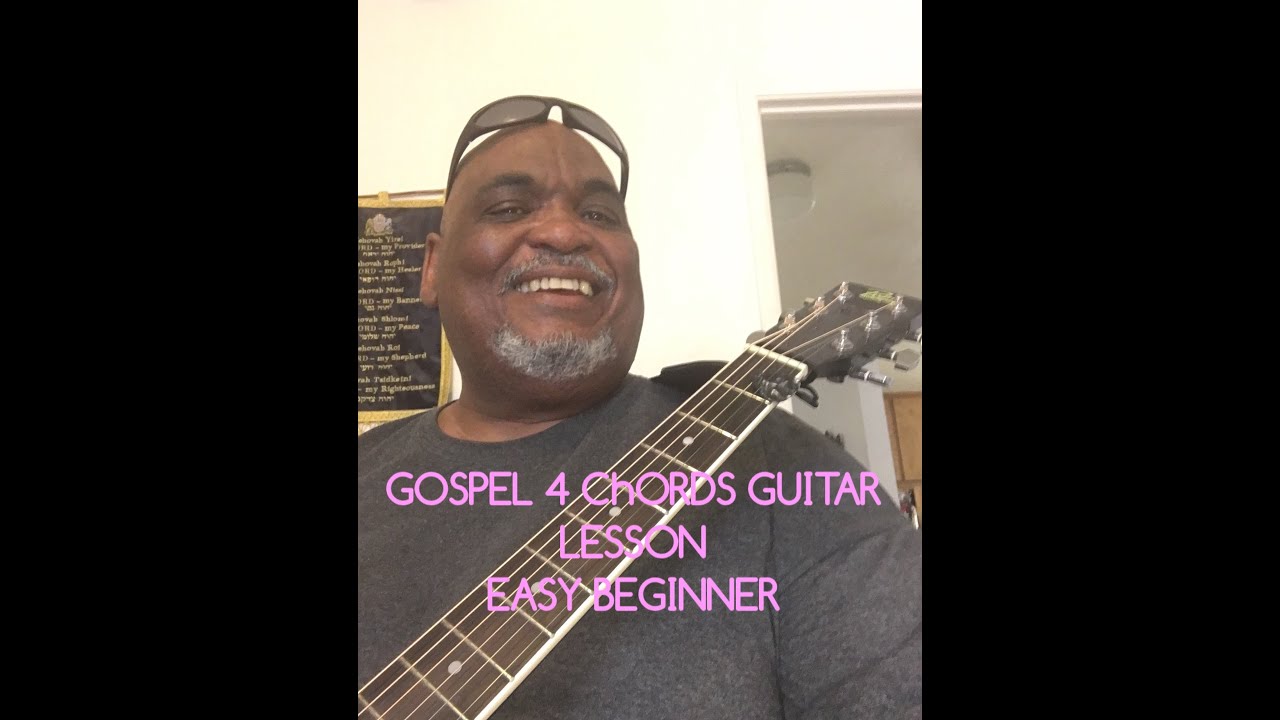 Part 2 Easy Beginner Gospel 4 chords acoustic guitar lessons.  How great is our God