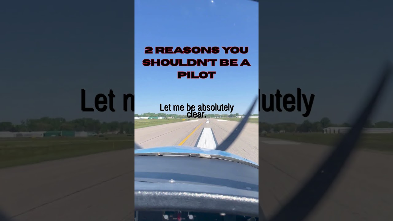 2 Reasons You Should NOT Become a Pilot! #aviation #flywithmyotis