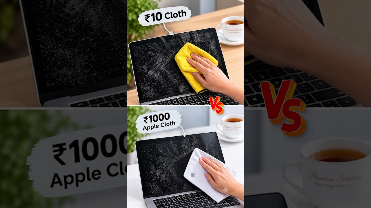 ₹10 Polishing Cloth vs ₹1000 Polishing Cloth! #shorts