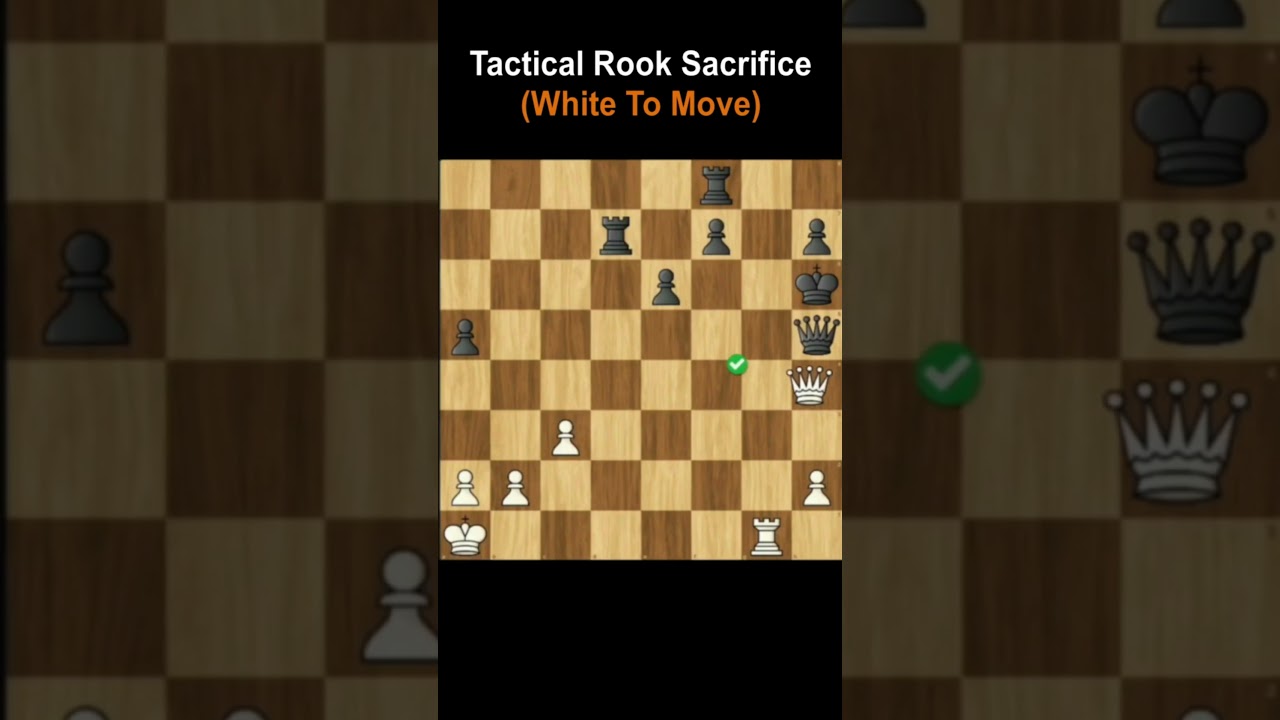 Tactical Rook Sacrifice | Mate in 5 Moves | Puzzle 368 #shorts #youtubeshorts #viral