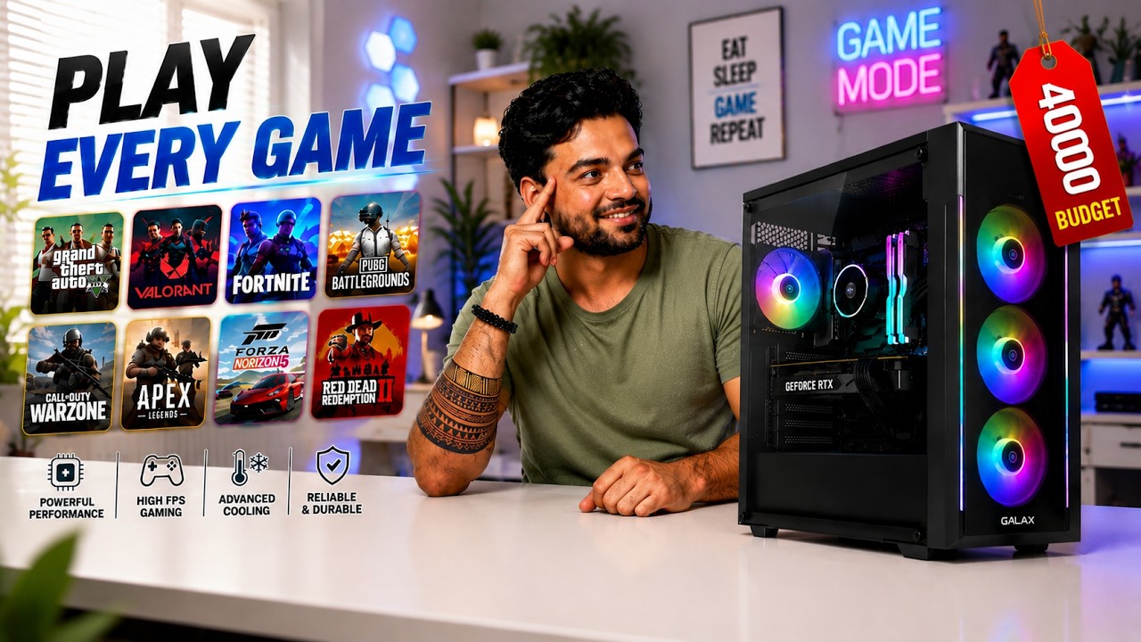 40,000 Gaming PC Build 2026 🔥 Play Every Game at 1080P High Settings!