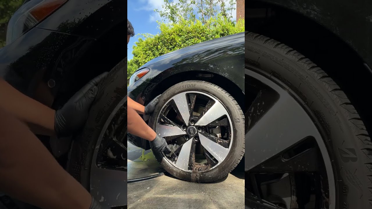 This Audi Needed Some LUV #chemicalguys #rim #wheelcleaning #audi #dirty #diy #viral #trending