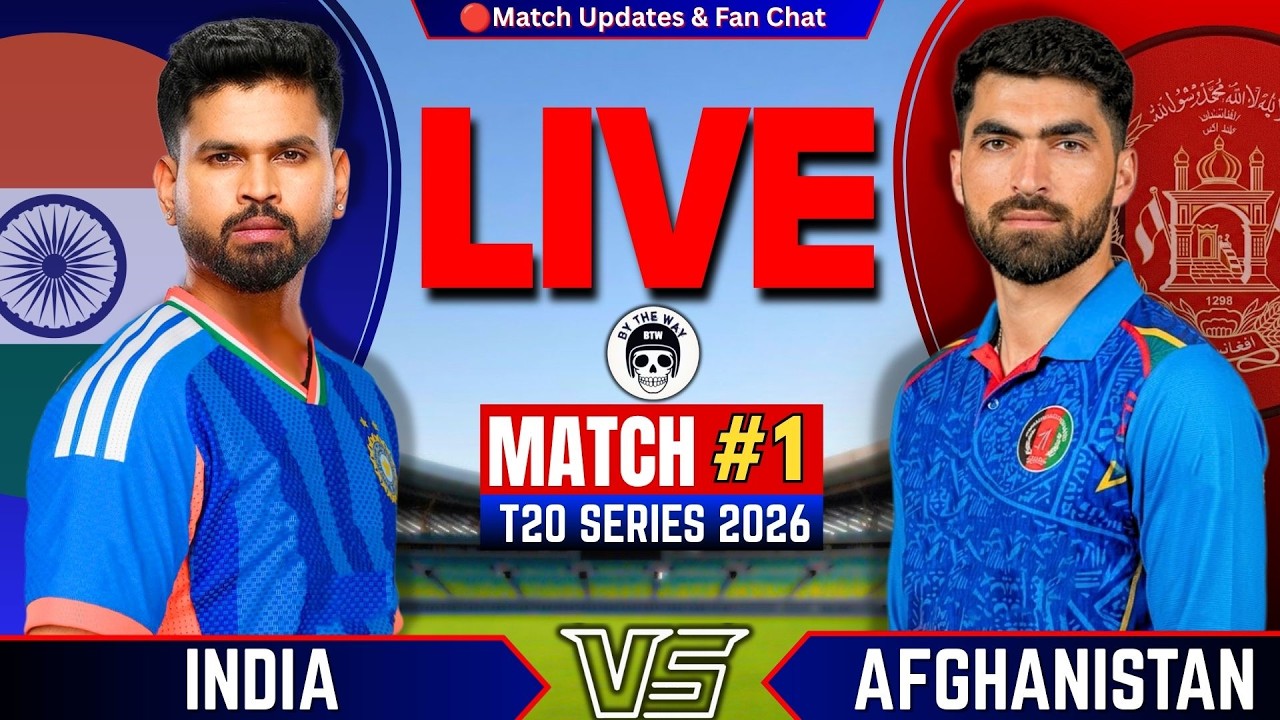 🔴Live: India vs Afghanistan, 1st T20 | Live Cricket Score & commentary | IND vs AFG Fan chat