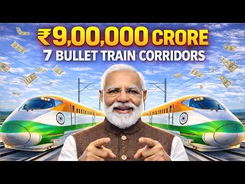 India’s Upcoming 7 Bullet Train Corridors Explained | High Speed Rail Corridor