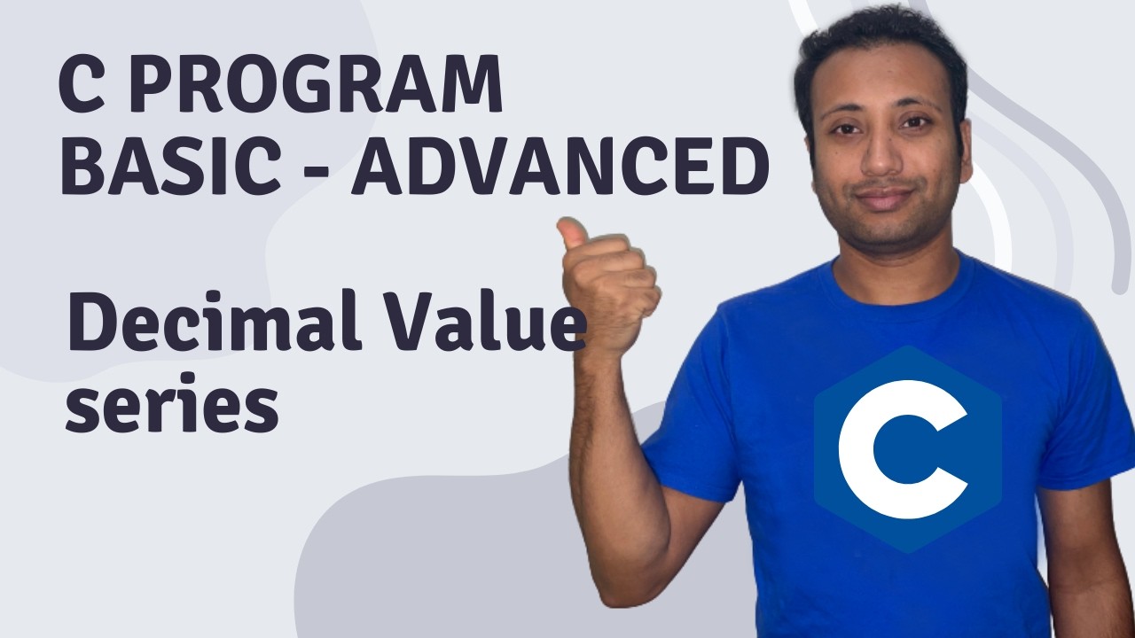 C Program English Tutorial 78 : Series - Decimal Value Series
