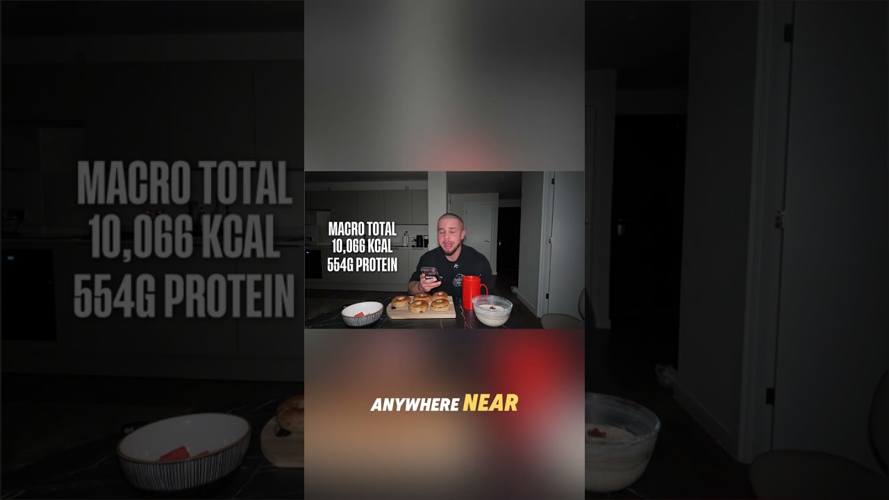 Bodybuilder Reveals Massive Food Challenge Macros #shorts