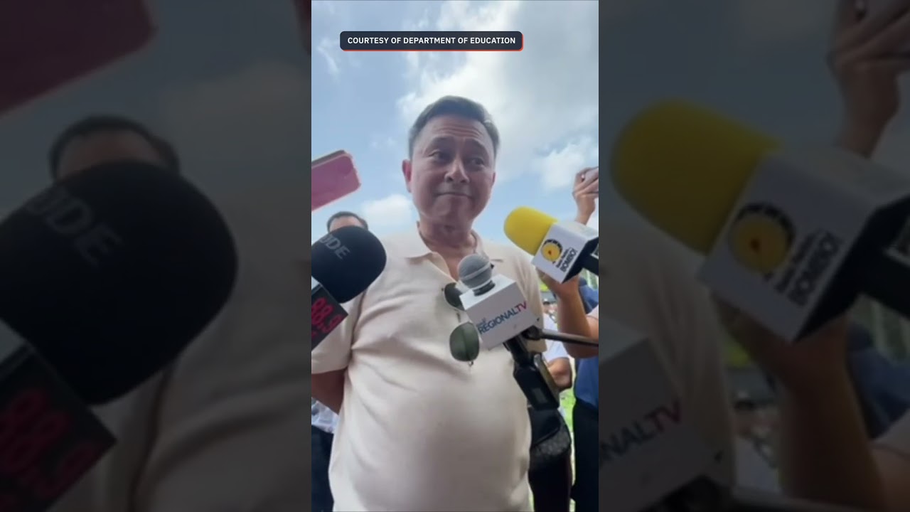 Angara speaks to media a day after fatal school shooting in South Cotabato
