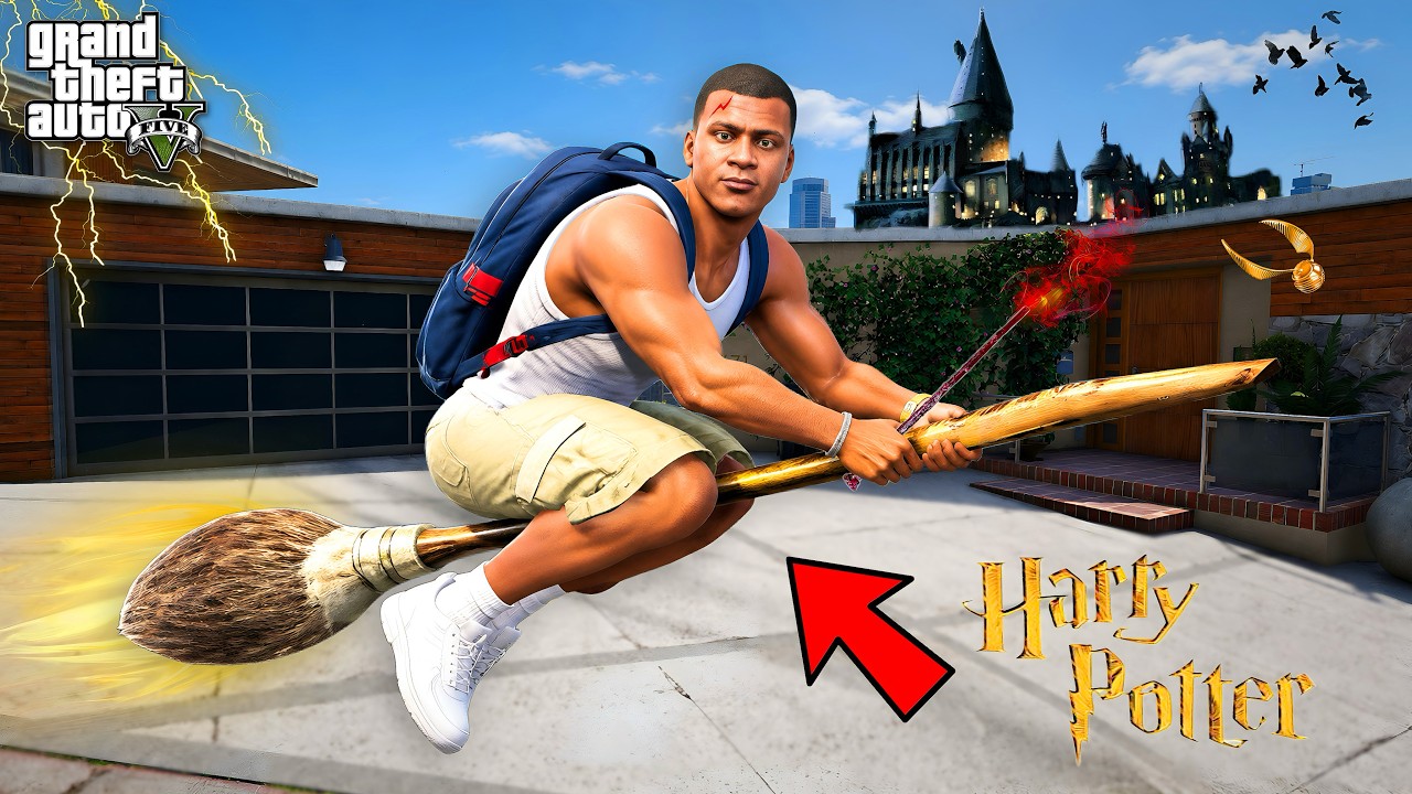 Franklin Became HARRY POTTER in GTA 5 ! in Telugu
