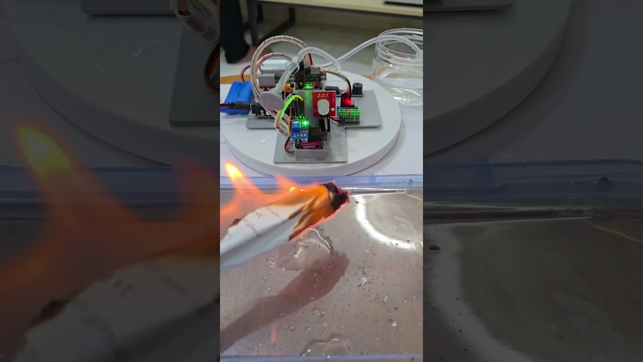 Fire detection🛠️ Project #polytechnicstudent #polytechnic #engineering #viral #project #iotprojects