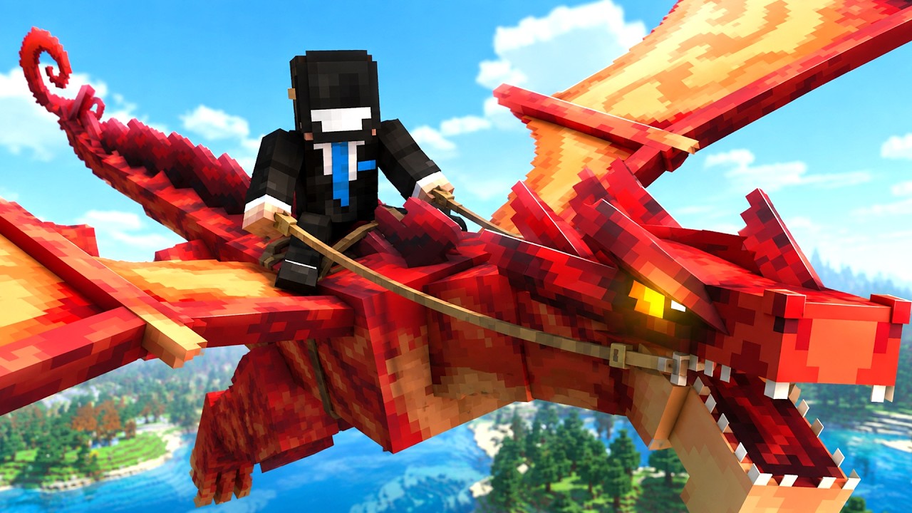 Supravietuiesc in LUMEA DRAGONILOR pe Minecraft
