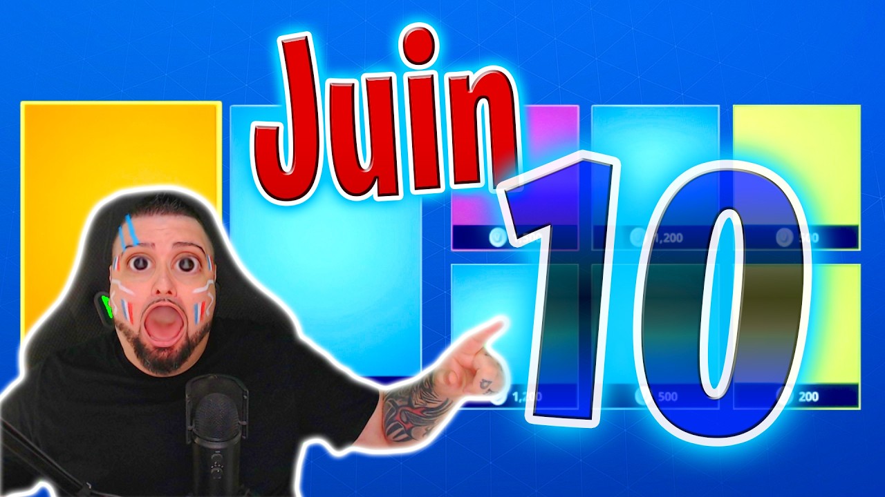 BOUTIQUE FORTNITE D’AUJOURD’HUI (10 juin 2026) 💙🥳 (Boutique du jour)