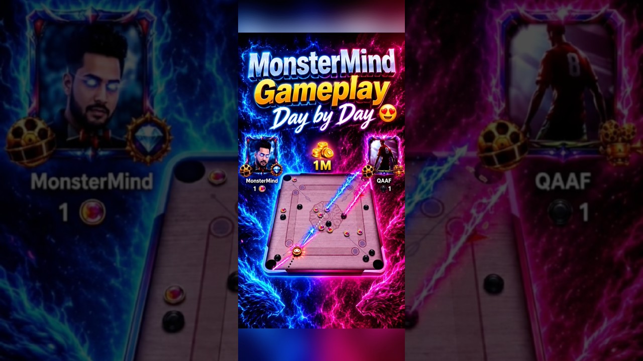👿MonsterMind Gameplay Day byDay😍#Indirect Shots#gaming#carrompool#trending#viral #shortsfeed#short