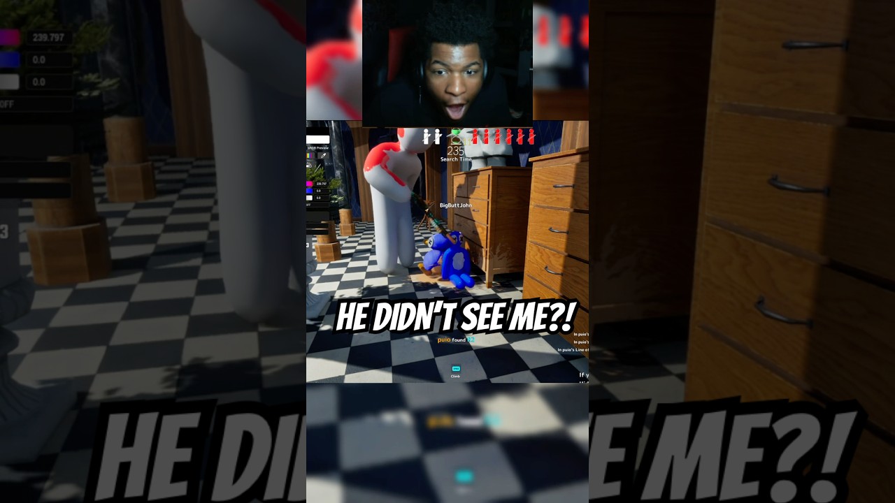 I FOUND THE BEST SPOT TO HIDE! #gaming #mecchachameleon #prophunt #indiegame #shorts