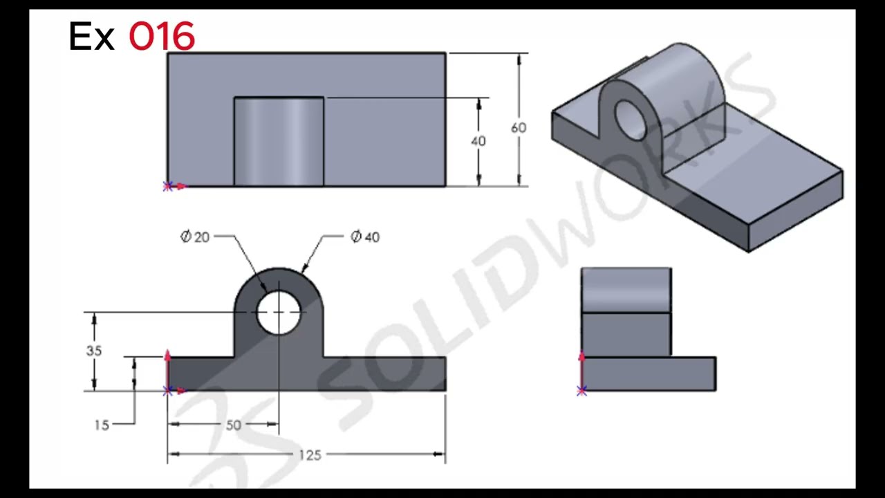 Solidworks - 20 Models for Beginners