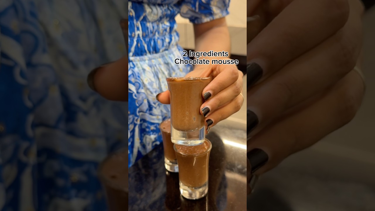 Hot water chocolate mousse 🤩|#shorts
