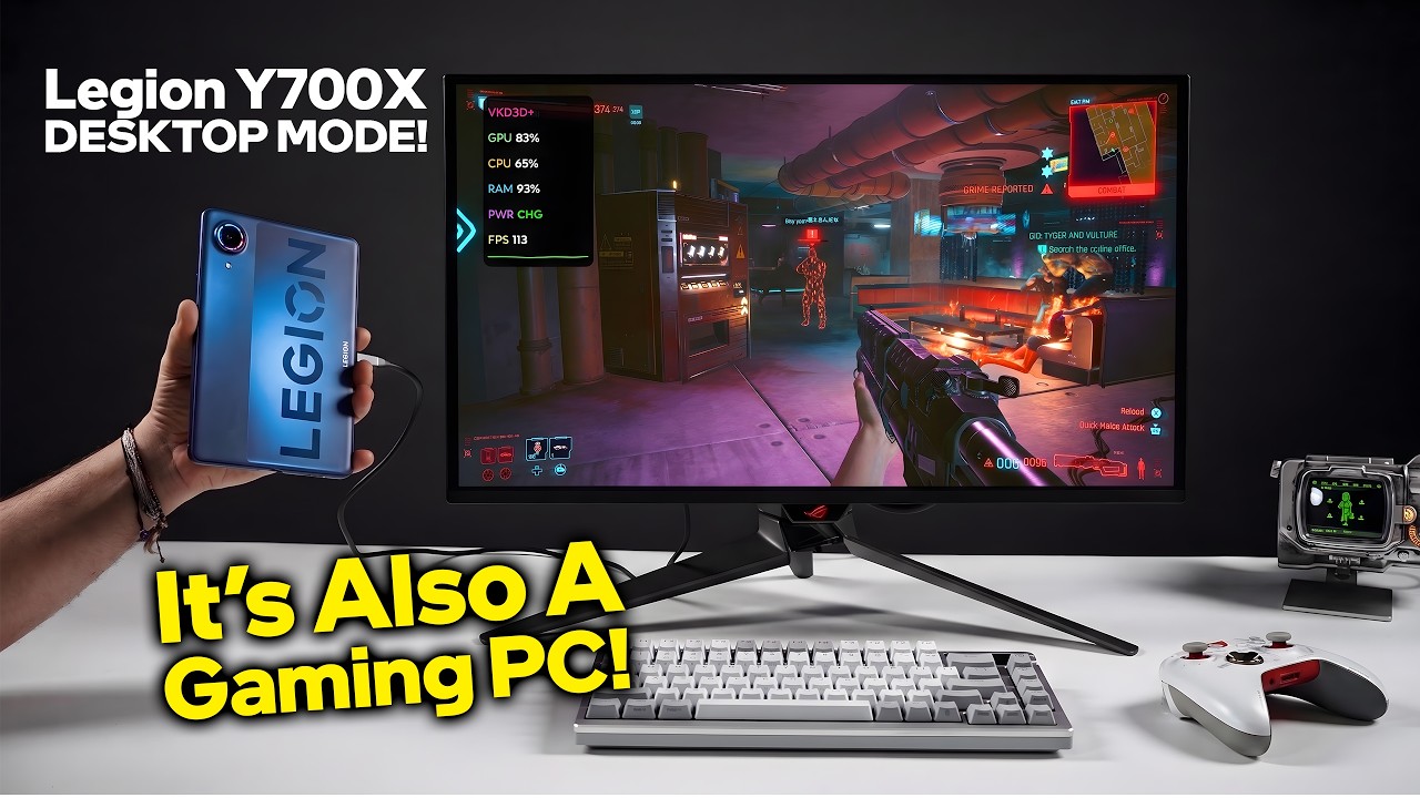 This Tablet Is Also A Gaming PC! Lenovo Legion Infinite Desktop Mode!