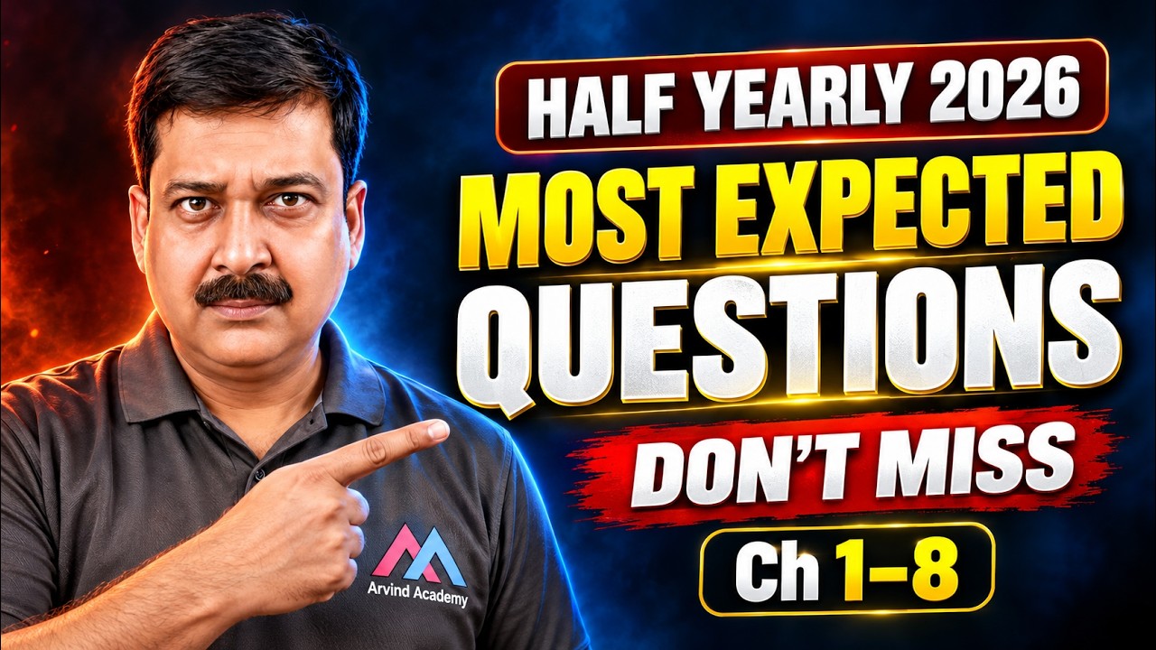 MOST EXPECTED Questions 🔥 Class 12 Physics Half Yearly 2026 | Ch 1–8 | Don’t Miss