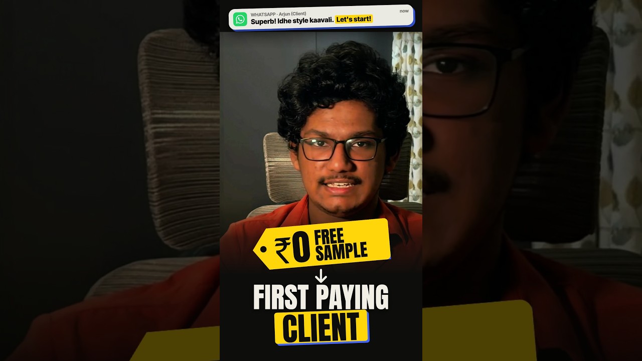 Free Sample tho First Paying Client | Claude AI Trick (Telugu)