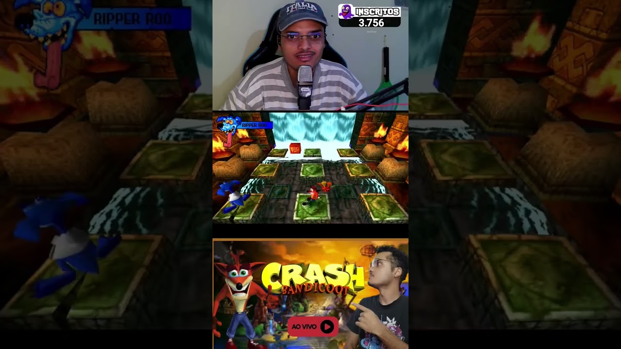 Passando raiva no crash #crashbandicoot #games #shorts
