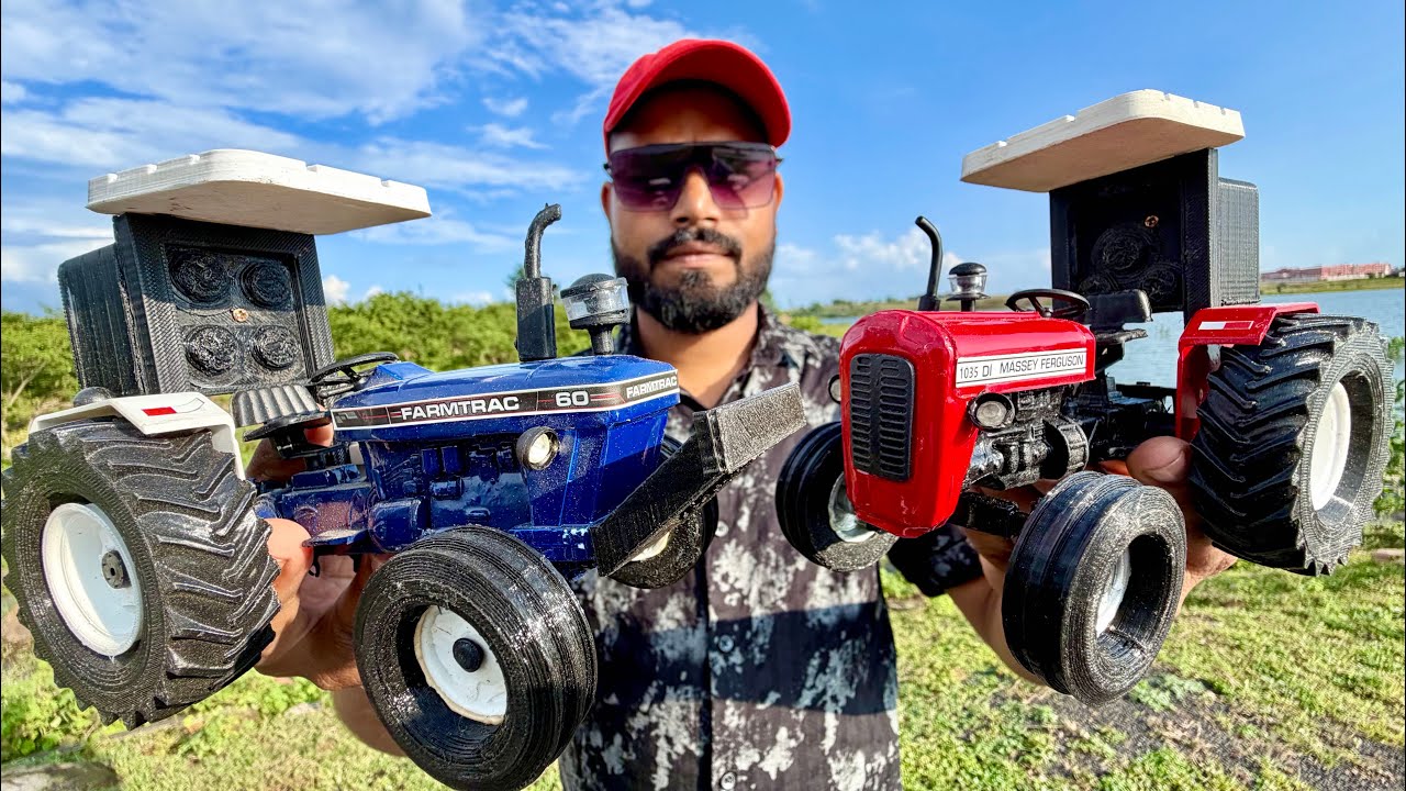 Mini RC Tractor Unboxing Vlog | Farmtrac 60, Massey Ferguson 1035 Di |Fully Remote Control Vehicle 