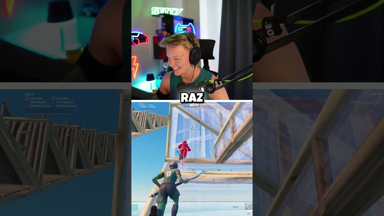 Miał 270 tętna jak ze mną grał 💀 #fortnite #setty #challenge