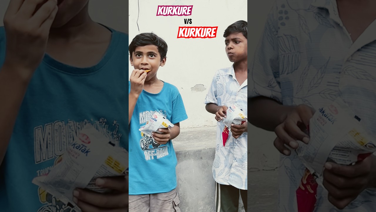 Kurkure V/S Kurkure Challenge #video #youtubeshorts #viral #foodchallenge #challenge