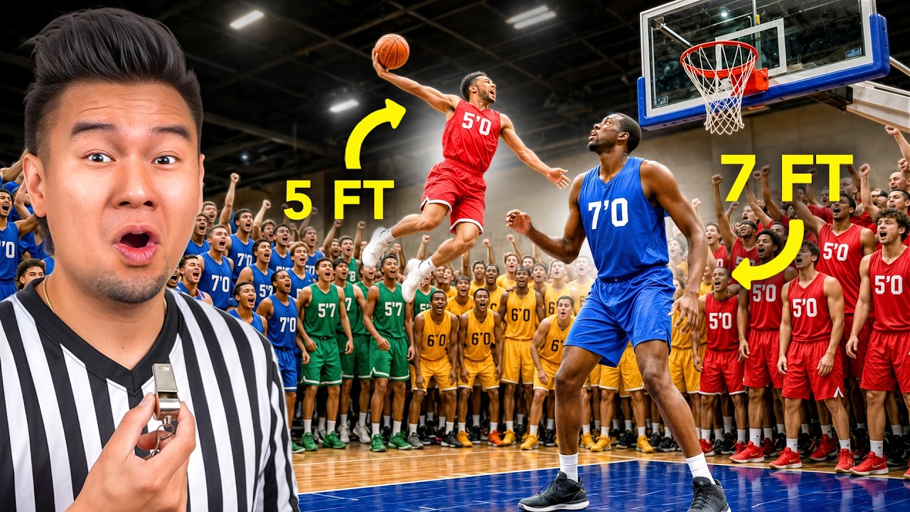 Every Height Competes in a 1v1 King Of The Court!