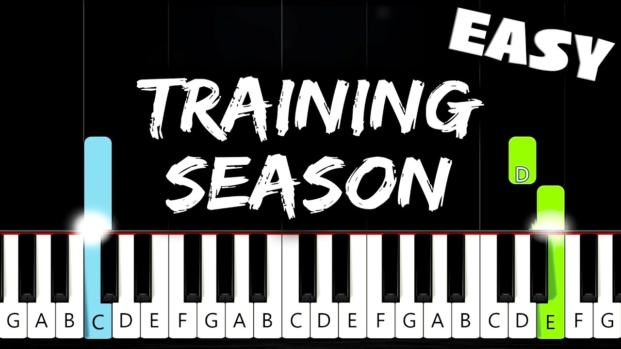 Dua Lipa - Training Season - EASY Piano Tutorial