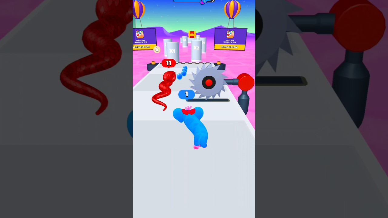 SNAKE RUN 3D GAME #gaming #funny #viral #funnyvideo