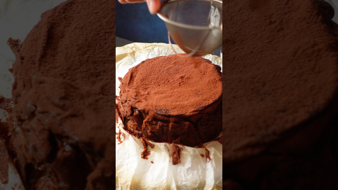 Double Chocolate Basque Cheesecake 🍫👆🏻HERE Full Recipe