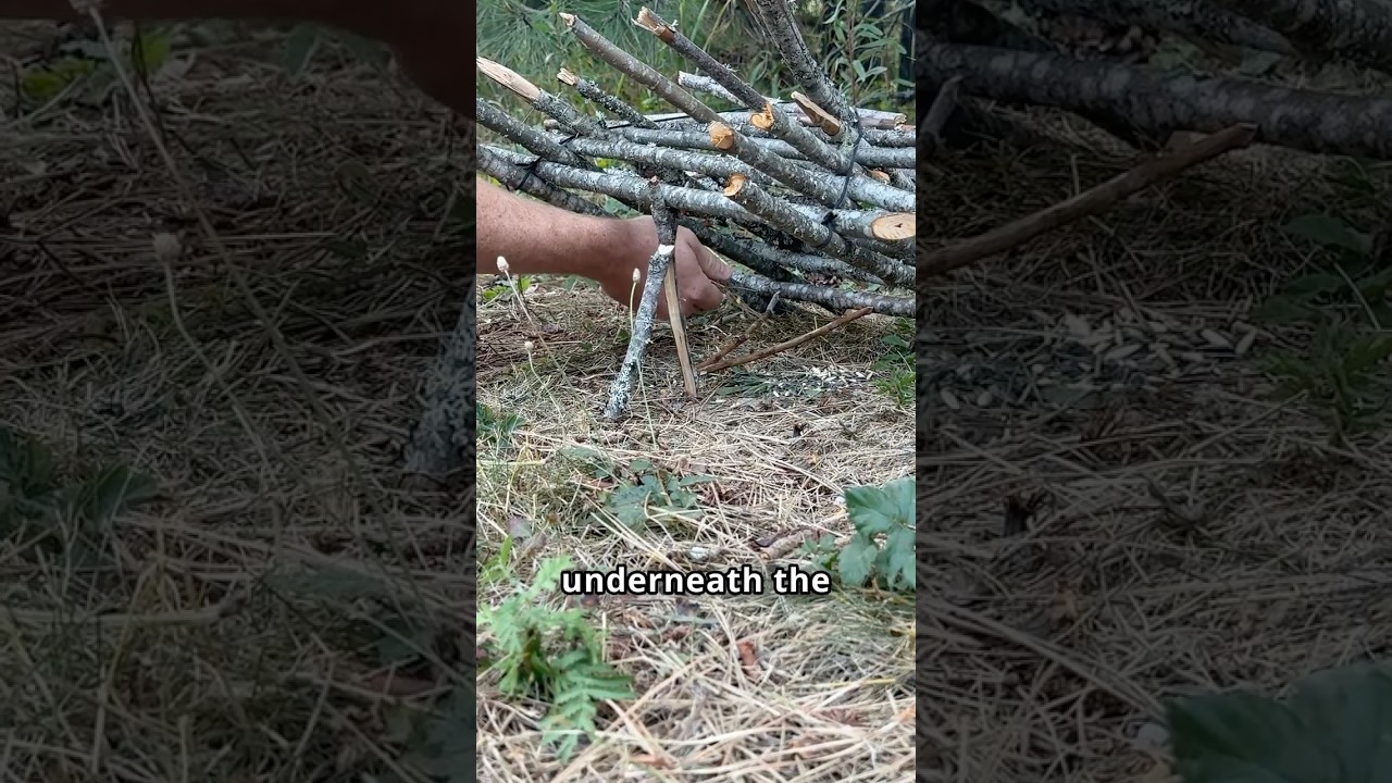 Arapuca bird trap #survival #bushcraft #outdoors #camping #survivalchickens #primitive