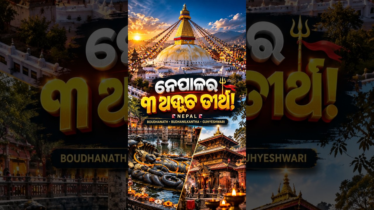Kathmandu Famous Temples: ନେପାଳ ଦର୍ଶନ 🔱 ନେପାଳର ସୁନ୍ଦର ମନ୍ଦିର ଦେଖନ୍ତୁ 🙏 #nepal #temple #shorts