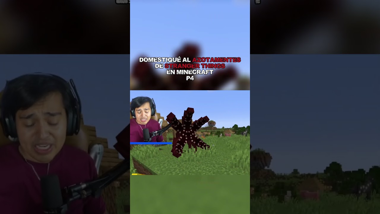 Domestiqué al AZOTAMENTES de Stranger Things en Minecraft! - P4 #minecraft #shorts