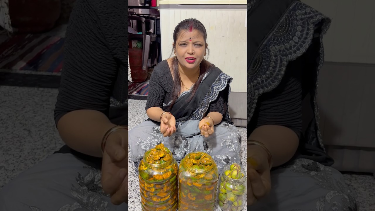 बिना तेल वाला अचार #food #recipe #shortvideo #cooking #cooking #long video #recipe indian bhojan 🙏