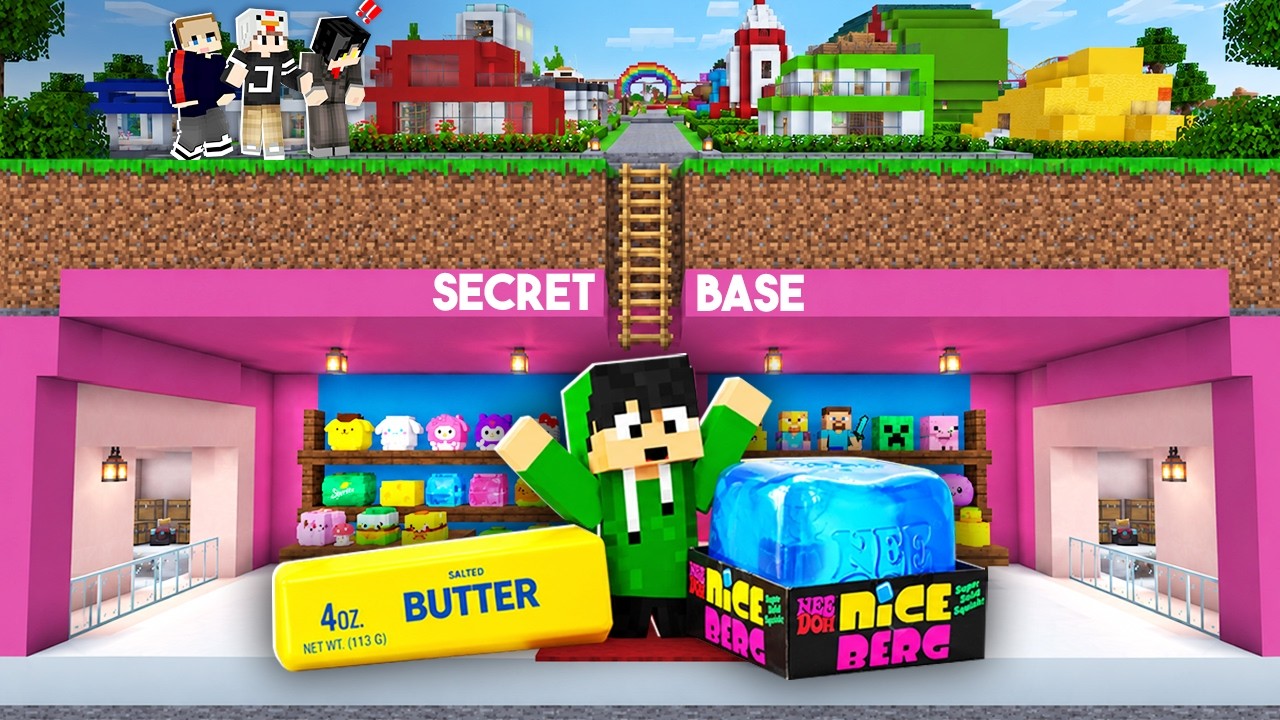 Esoni Found a Secret Butter Squishy Base in Minecraft (Tagalog)