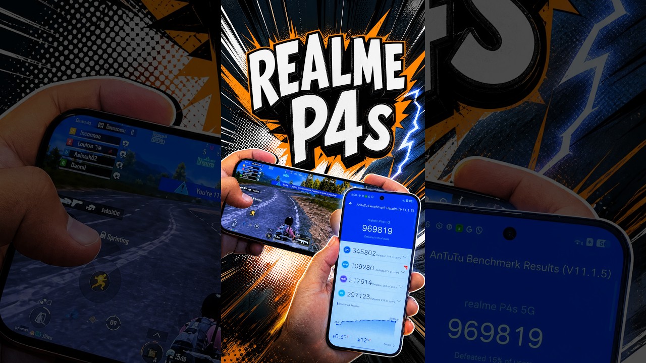 Realme P4S 5G First Look: Dual Chipset Performance & Benchmark Test!