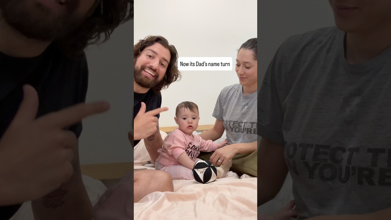 Will she fall asleep from Dad’s name? #Baby #Parents #Parenting