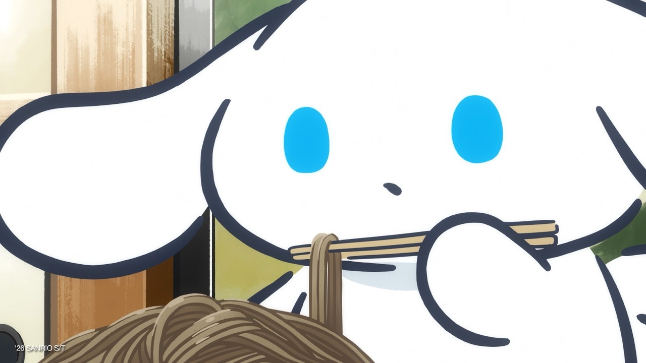 Cinnamoroll tries soba noodles | I.CINNAMOROLL